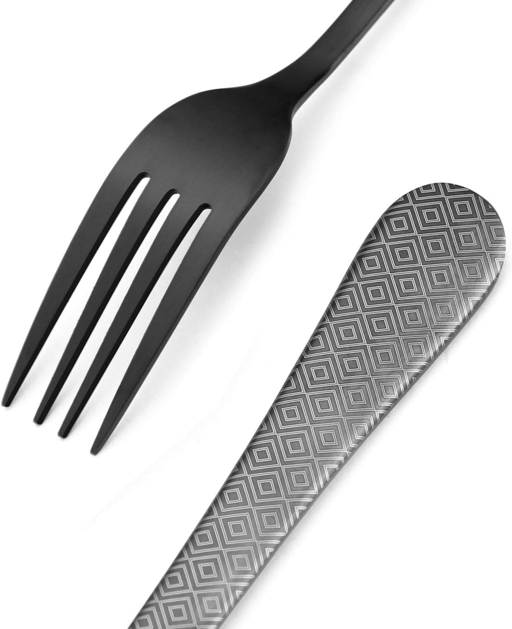 Matte Black Silverware Set, Satin Finish 20-Piece Stainless Steel Flatware Set,Kitchen Utensil Set Service for 4,Tableware Cutlery Set for Home and Restaurant, Dishwasher Safe